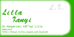 lilla kanyi business card